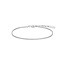 Zilveren vierkante schakelarmband 18,5 cm