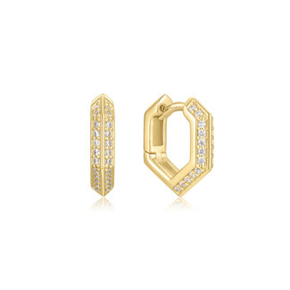 Oorring goudverguld 14 mm