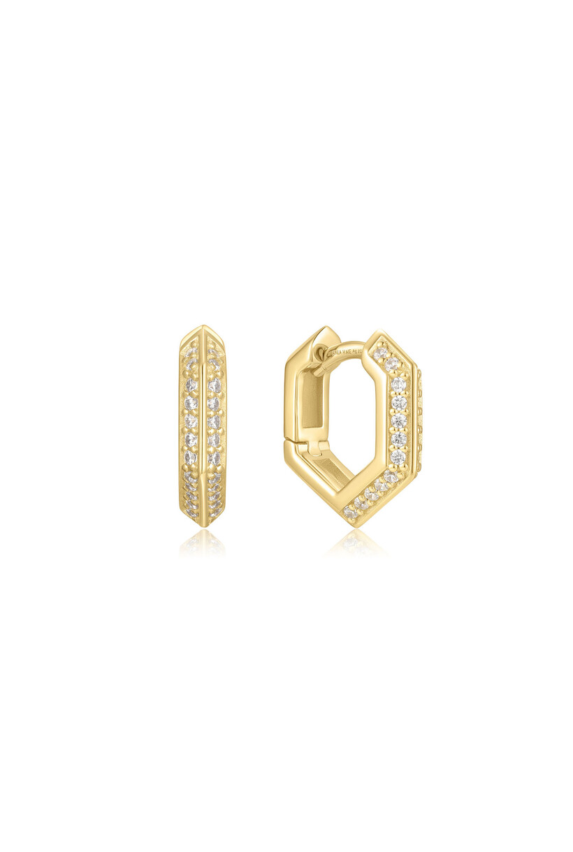 Sparkling Shield Hoop Oorbellen