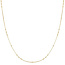 Goudvergulde twist schakelketting 43 cm