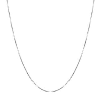 Venetiaanse schakelketting zilver 45 cm