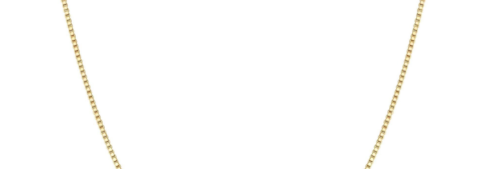 Gold Box Chain Necklace