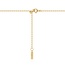 Goudvergulde anker schakelketting 58 cm