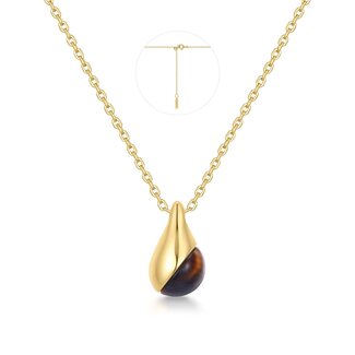 Anker schakelketting goudverguld 58 cm