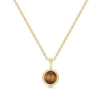 Anker schakelketting goudverguld 48 cm