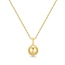 Goudvergulde anker schakelketting 48 cm