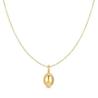 Anker schakelketting goudverguld 48 cm