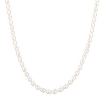 Parelketting goudverguld 45 cm