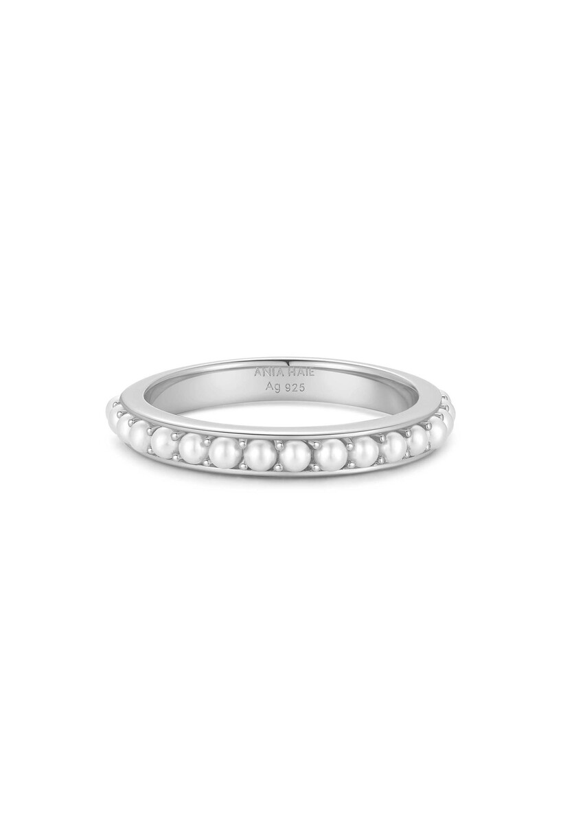 Twist ring zilver maat 58