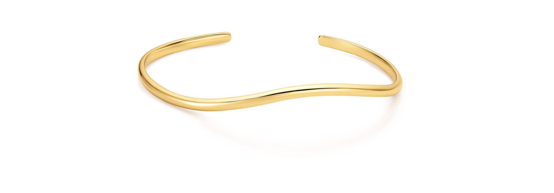 Gold Wave Cuff Bracelet