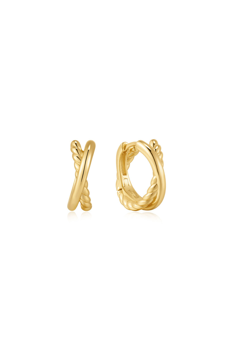 Dual Huggie Hoop Oorbellen