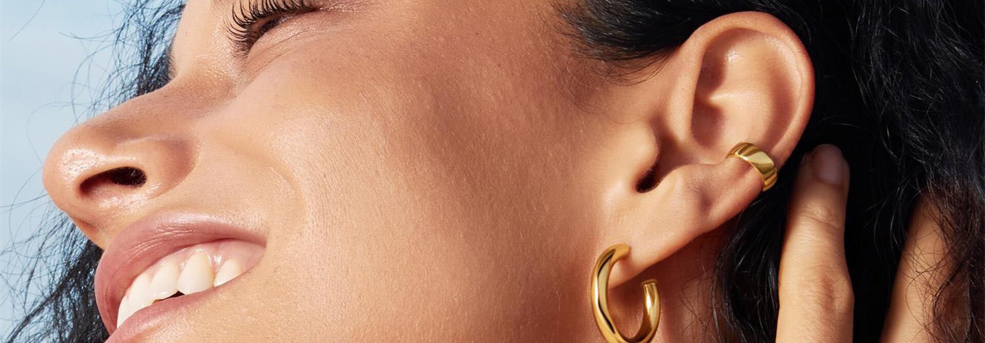 Gold Classic Hug Hoop Earrings