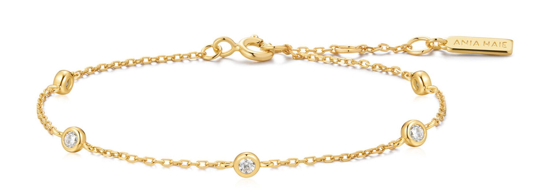Gold Classic Station Bracelet