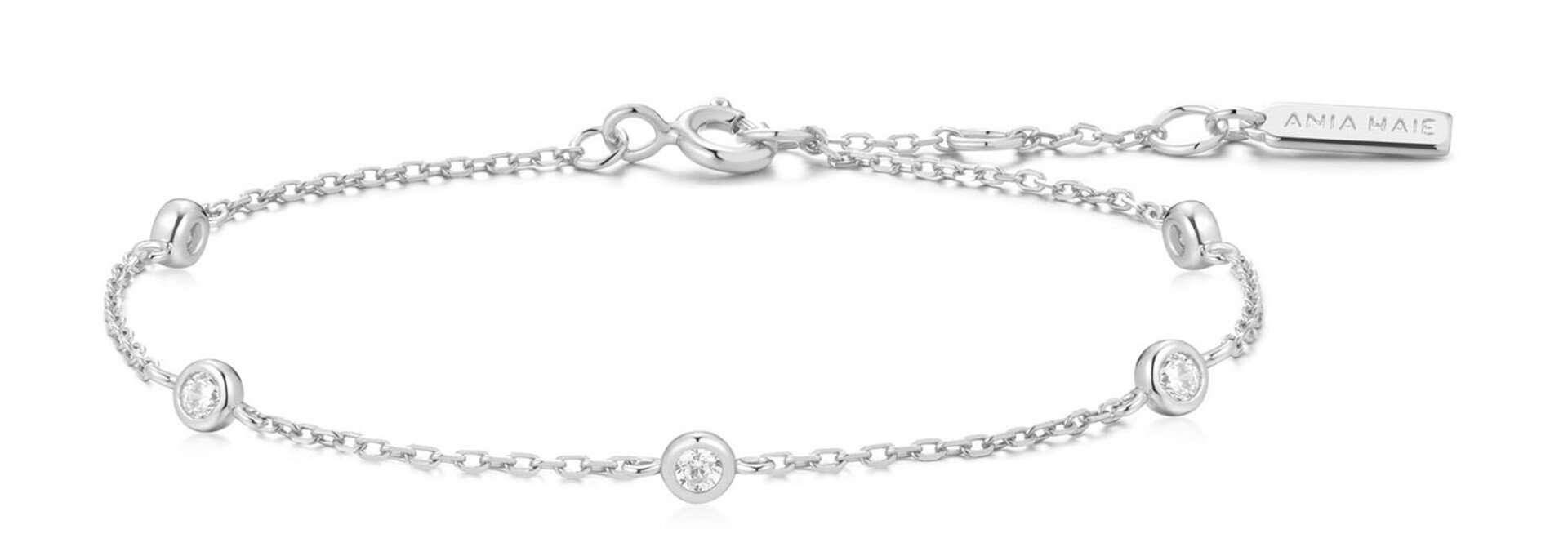 Silver Classic Station Bracelet