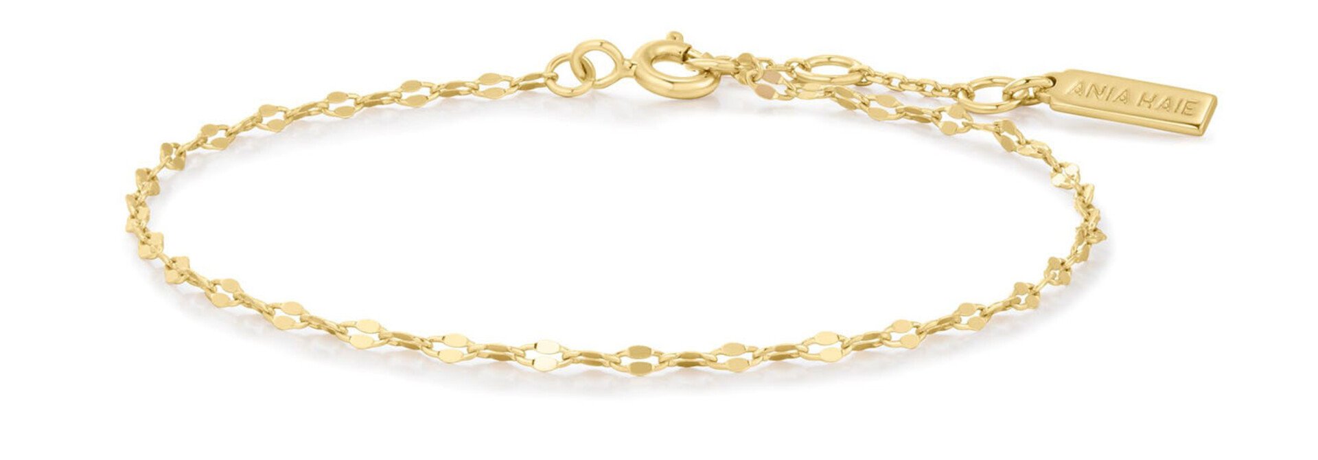 Gold Textured Chain Bracelet