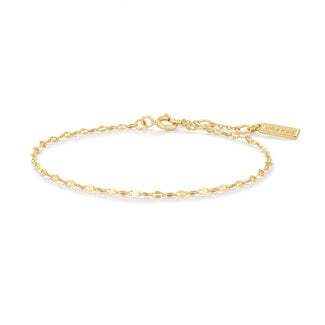 Fantasie schakelarmband goudverguld