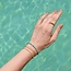 Goudvergulde fantasie schakelarmband