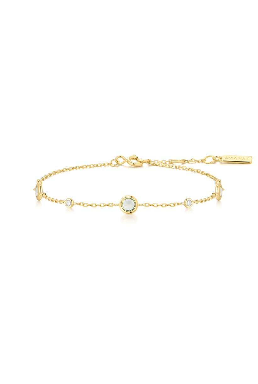 Anker schakelarmband goudverguld