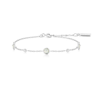Anker schakelarmband zilver