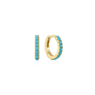 Oorring goudverguld 9 mm
