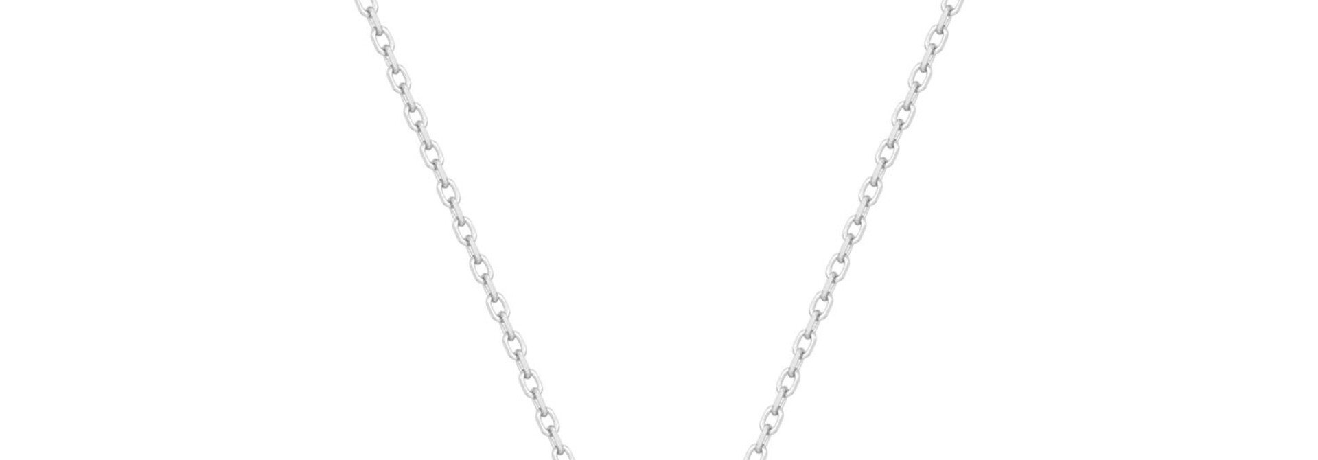 Silver Rivulet Pavé Necklace