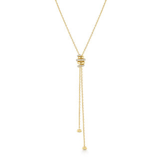 Anker schakelketting goudverguld 53 cm