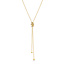Goudvergulde anker schakelketting met zirkonia steentjes 53 cm