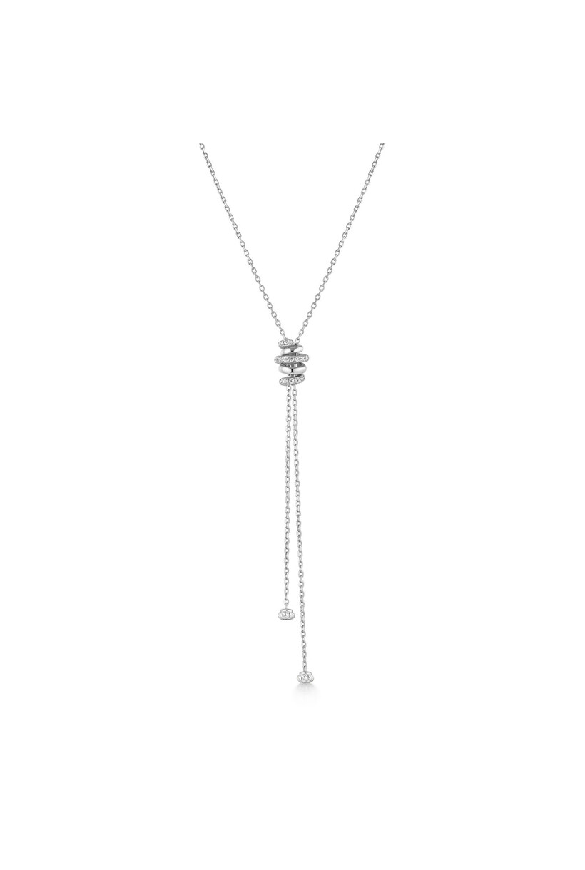 Anker schakelketting zilver 53 cm