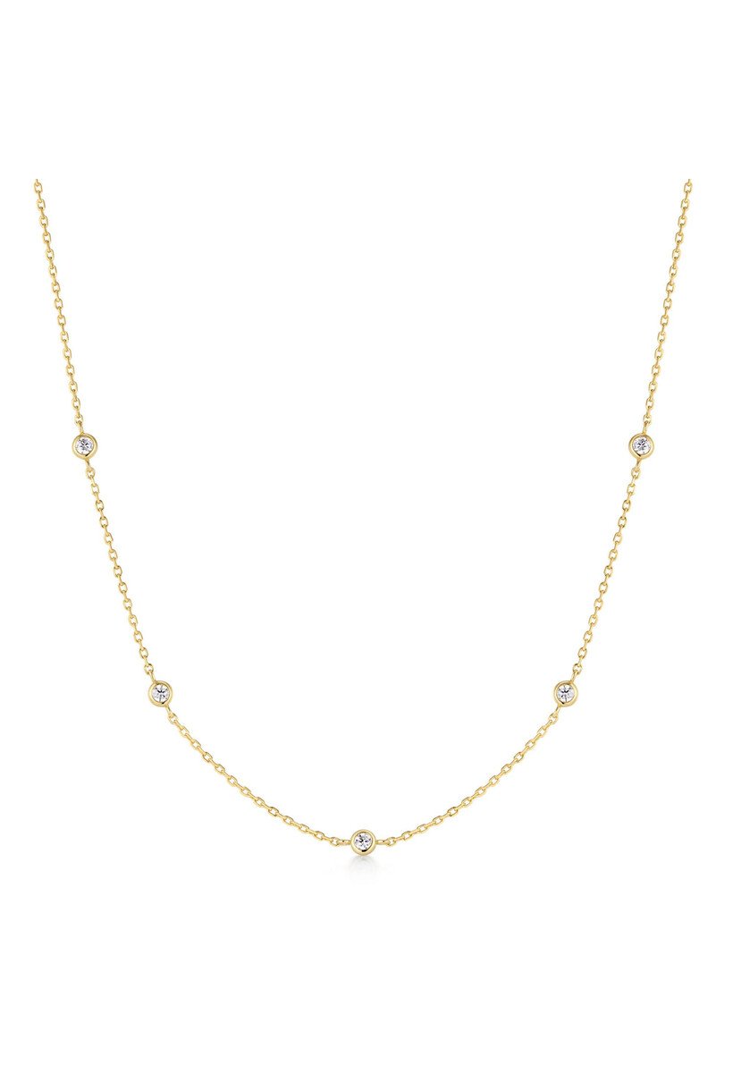Gold Classic Station Necklace