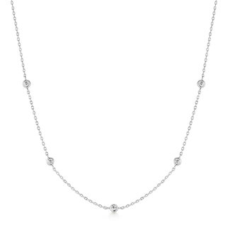 Anker schakelketting zilver 43 cm