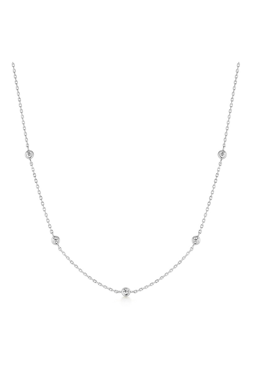 Anker schakelketting zilver 43 cm