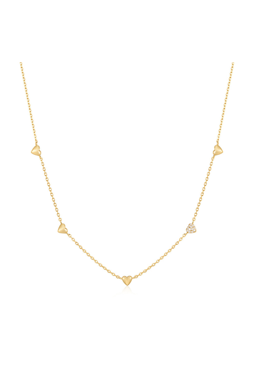 Pavé Heart Station Ketting