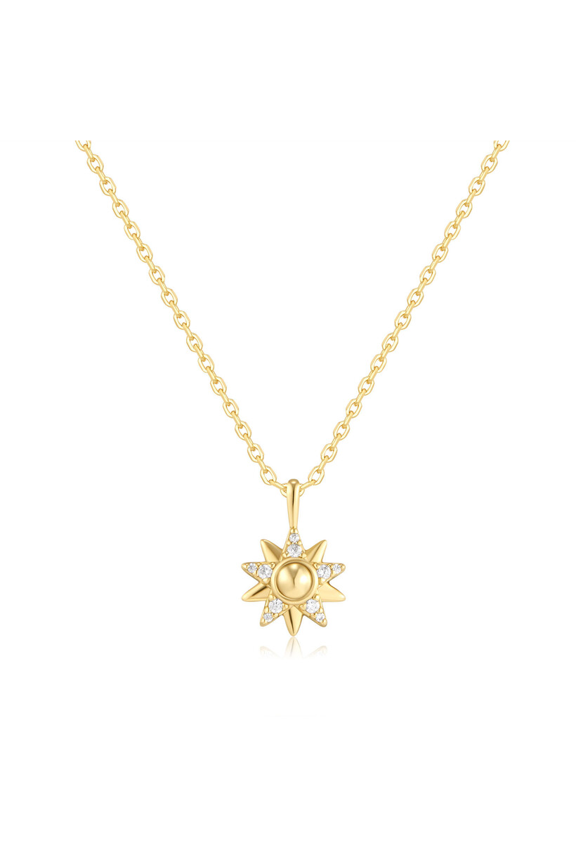 Gold Sunburst Necklace