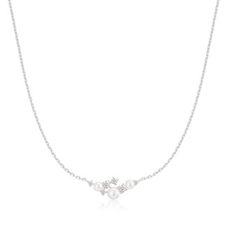 Anker schakelketting zilver 45 cm