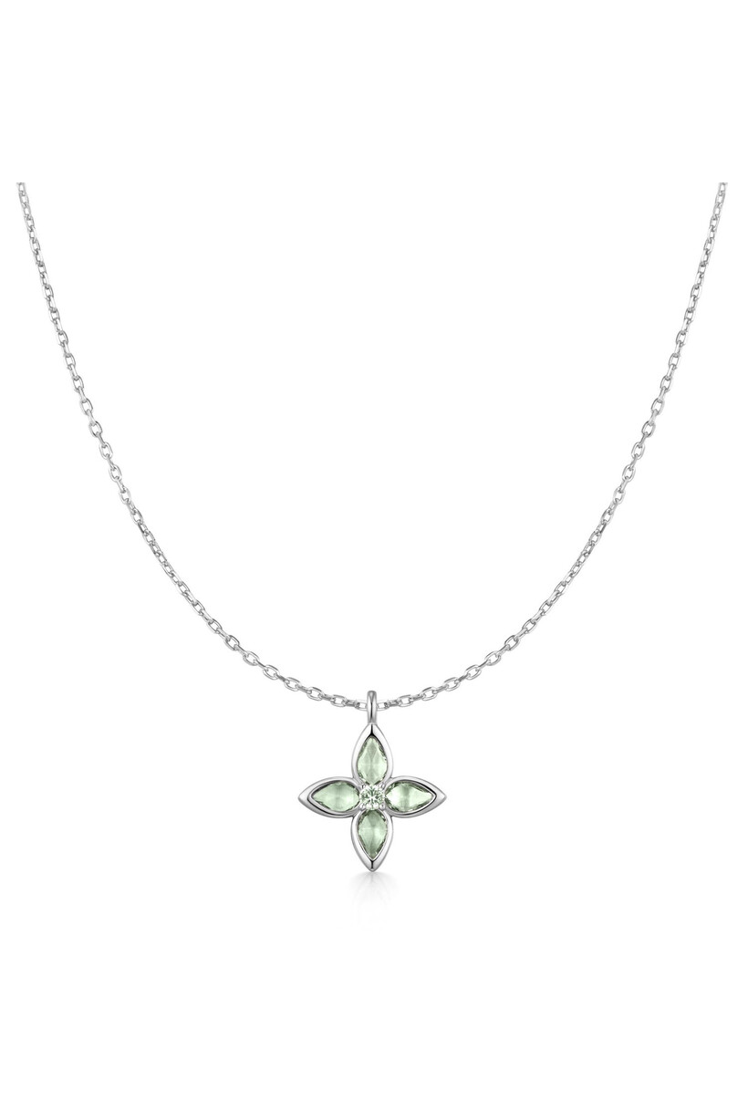 Mint Green Clover Ketting