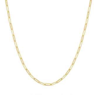 Ania Haie Paperclip schakelketting goudverguld 43 cm