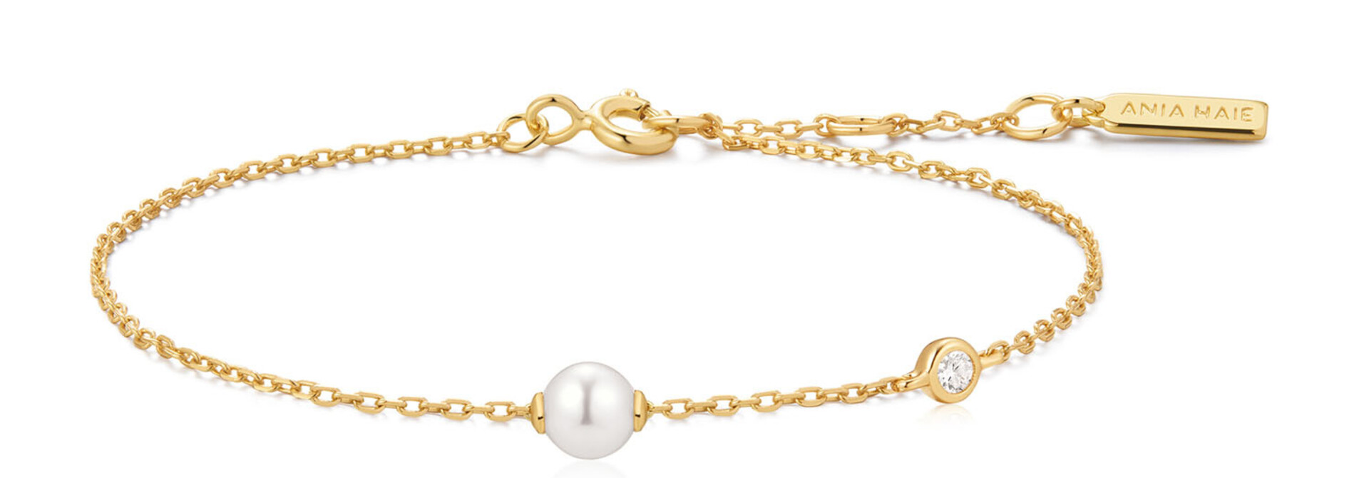 Gold Pearl Sparkle Bracelet