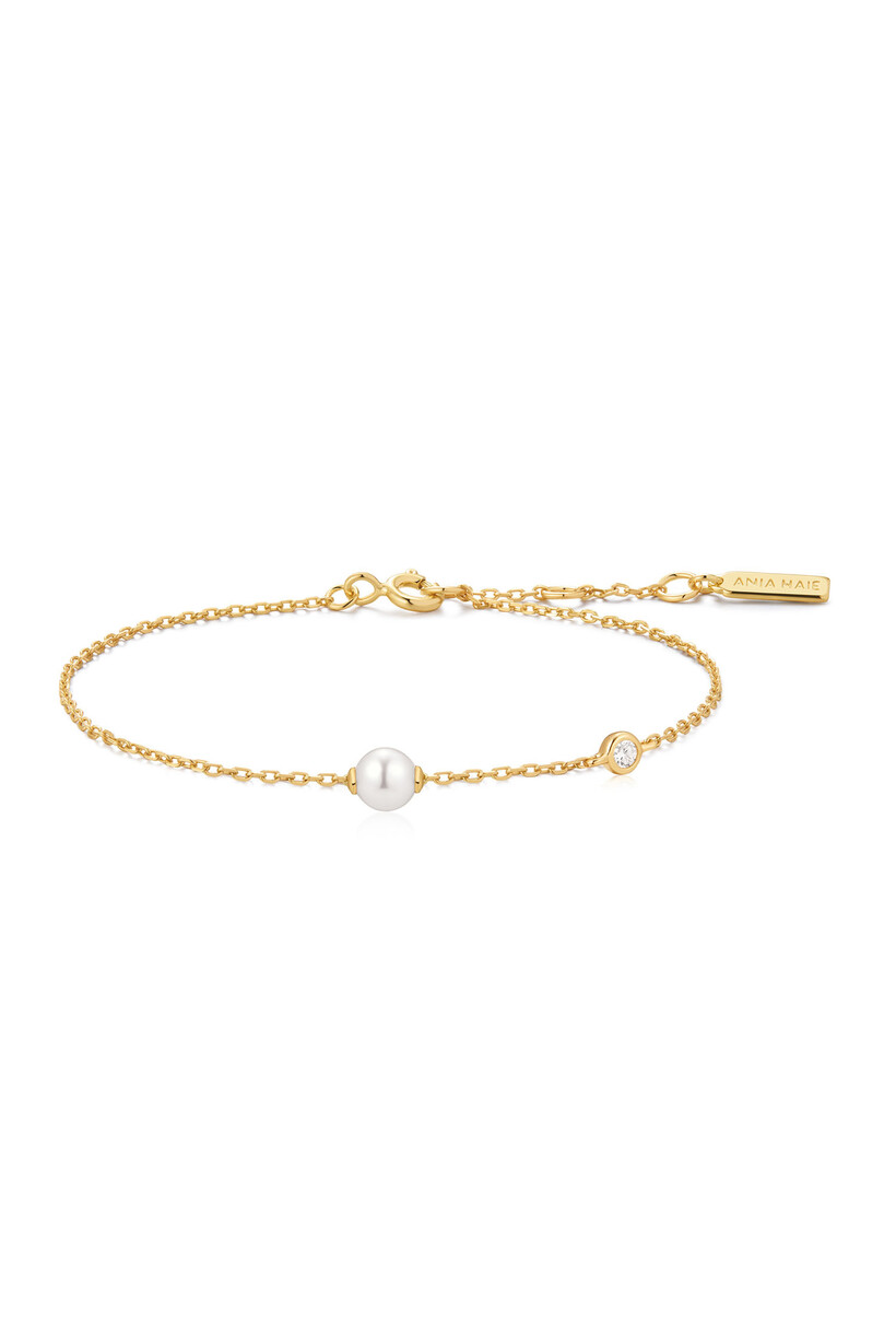 Gold Pearl Sparkle Bracelet