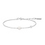 Zilveren anker schakelarmband met een schelpparel 18,5 cm