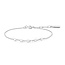 Zilveren marquise schakelarmband met zirkonia steentjes 18,5 cm