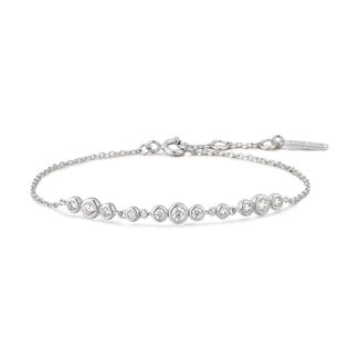 Anker schakelarmband zilver 18,5 cm