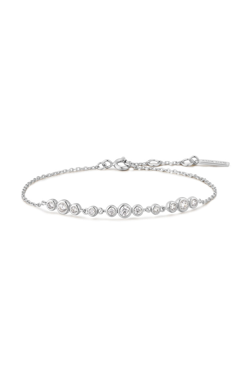 Silver Graduated Trios Bracelet