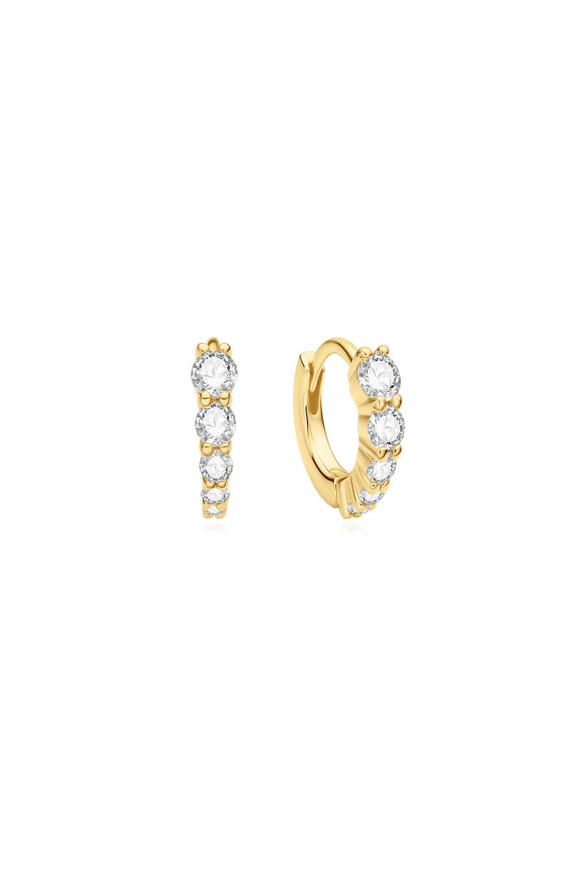 Sparkle Huggie Hoop Oorbellen
