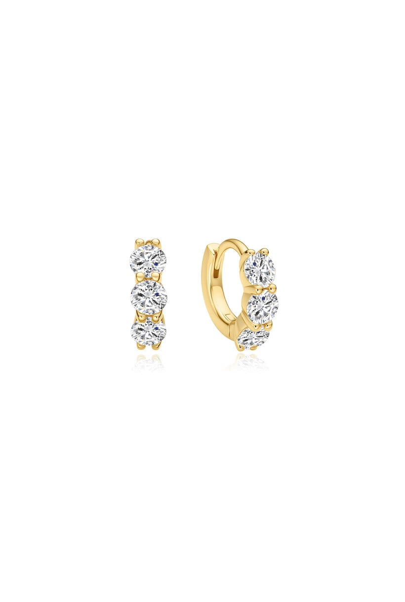 Trio Sparkle Hoop Oorbellen