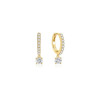 Golvende oorring goudverguld