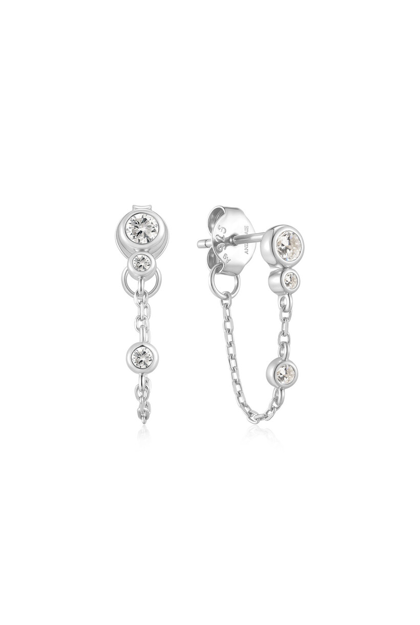 Drop Chain Stud Oorbellen