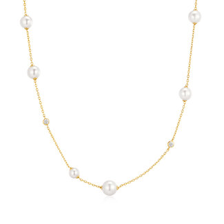 Anker schakelketting goudverguld 45 cm