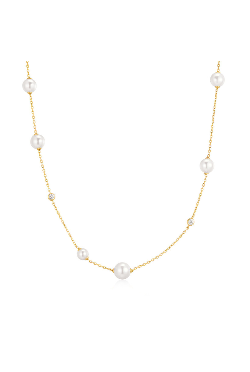 Anker schakelketting goudverguld 45 cm