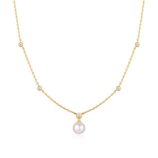 Anker schakelketting goudverguld 45 cm