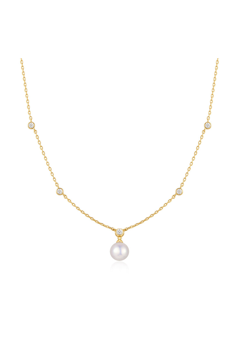 Anker schakelketting goudverguld 45 cm